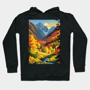 Stable Diffusion Fall Foliage Scene Hoodie